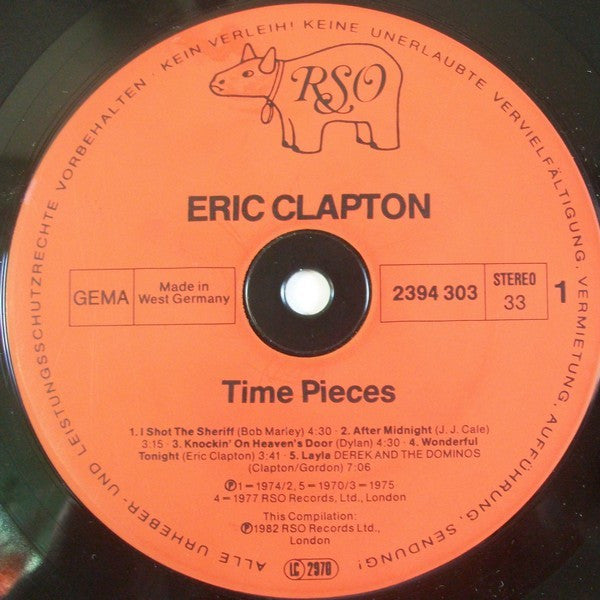 Eric Clapton : Time Pieces - The Best Of Eric Clapton (LP, Comp)