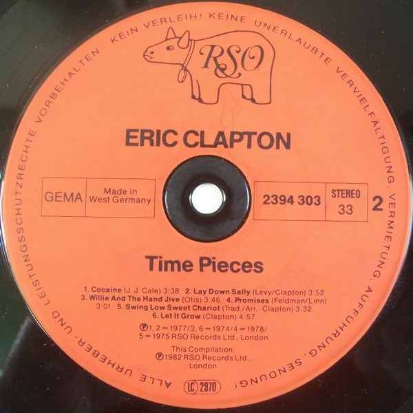 Eric Clapton : Time Pieces - The Best Of Eric Clapton (LP, Comp)