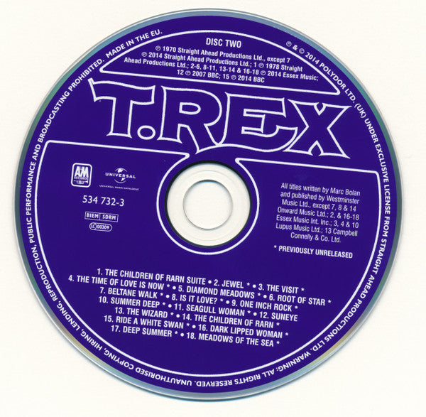 T. Rex : T. Rex (CD, Album, RE, RM + CD + Dlx)