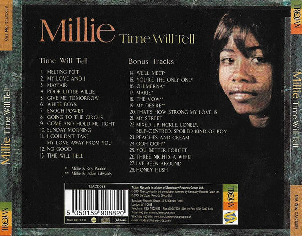 Millie Small : Time Will Tell (CD, Album, Comp, RE)