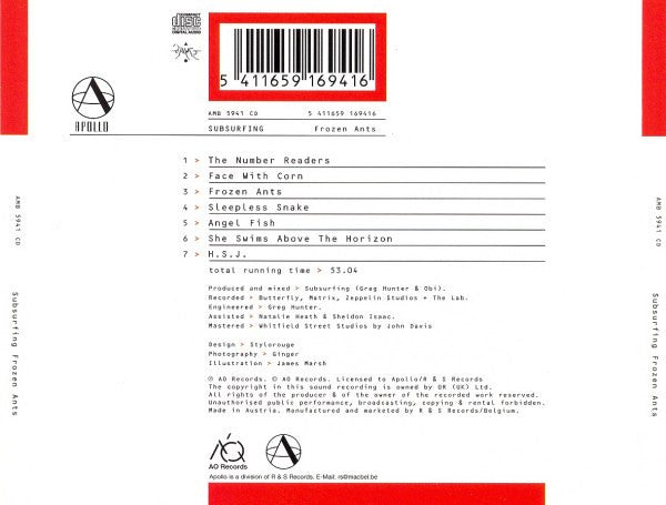 Subsurfing : Frozen Ants (CD, Album)