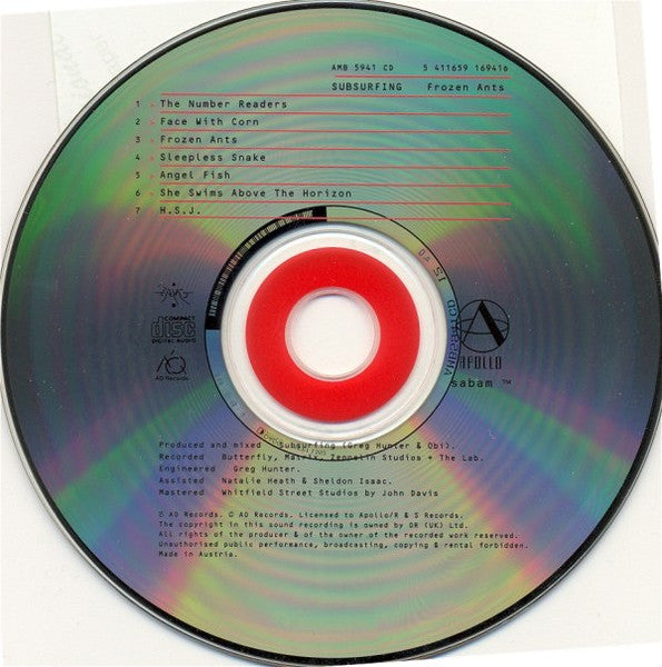 Subsurfing : Frozen Ants (CD, Album)