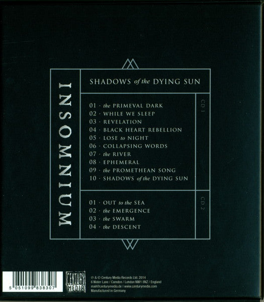 Insomnium : Shadows Of The Dying Sun (Box, Ltd + CD, Album, Dig + CD)