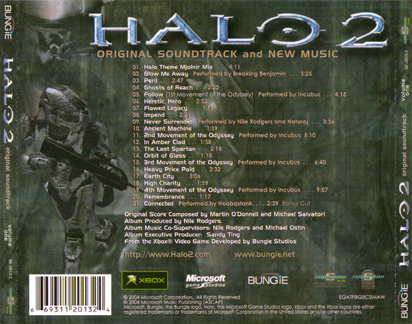 Martin O'Donnell And Michael Salvatori : Halo 2 Original Soundtrack And New Music: Volume One (CD)