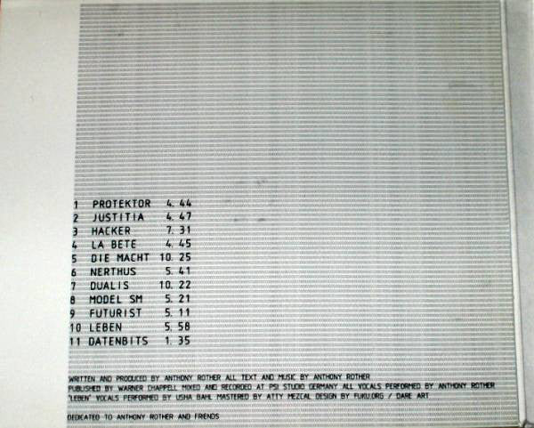 Anthony Rother : Hacker (CD, Album)