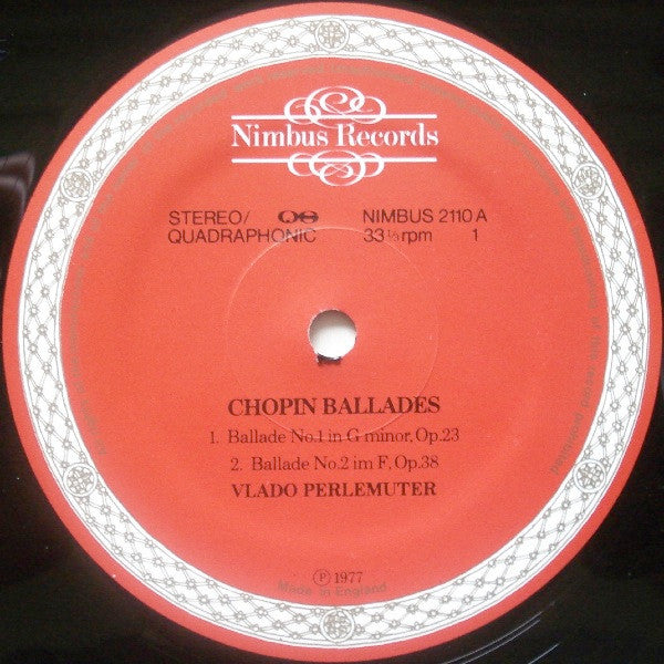 Chopin* / Vlado Perlemuter : Ballades (LP, Quad, QS)