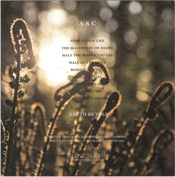 ASC : Truth Be Told (CD, Album, Ltd, Num)