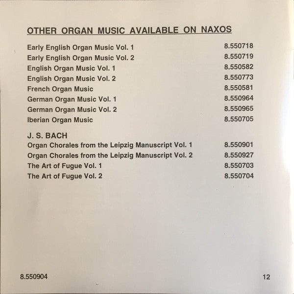 Sweelinck* - James David Christie* : Organ Works (CD, Album)