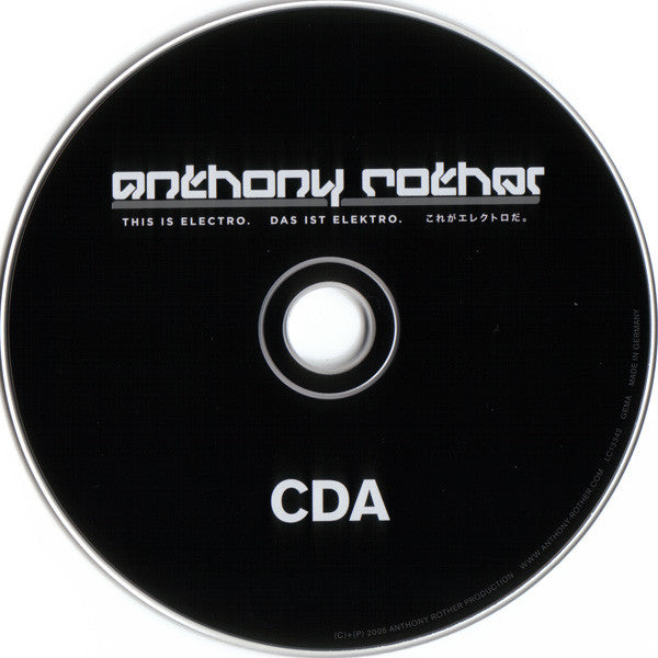 Anthony Rother : This Is Electro (Works 1997-2005) (DVD-V, PAL + 2xCD + Box, Comp)