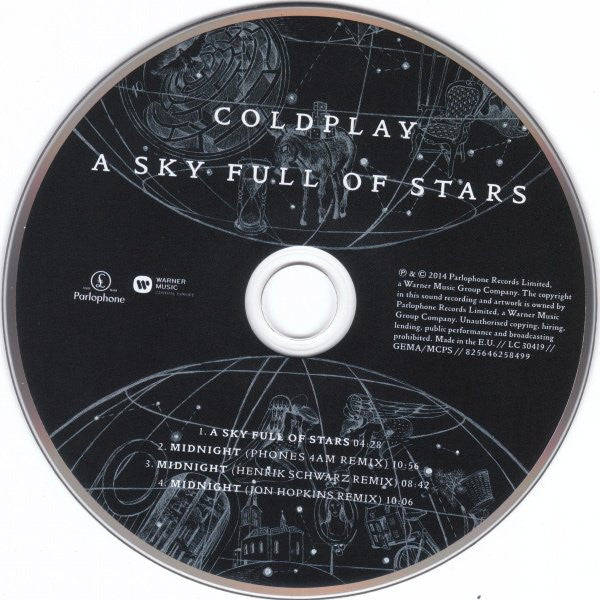 Coldplay : A Sky Full Of Stars (CD, Maxi)