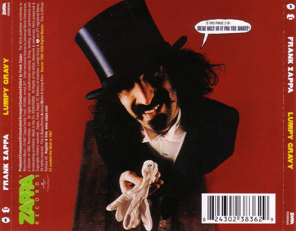 Frank Zappa : Lumpy Gravy (CD, Album, RE, RM, EDC)