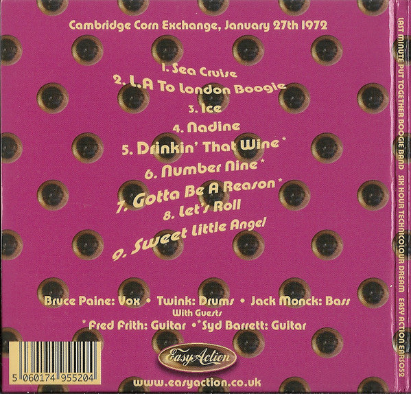 Last Minute Put Together Boogie Band : Six Hour Technicolour Dream Cambridge 1972 (CD, Album)