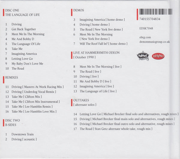 Everything But The Girl : The Language Of Life (CD, Album, RE + CD, Comp + RM)