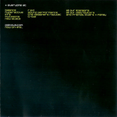 Various : Platipus Eight (CD, Mixed + CD, Comp)