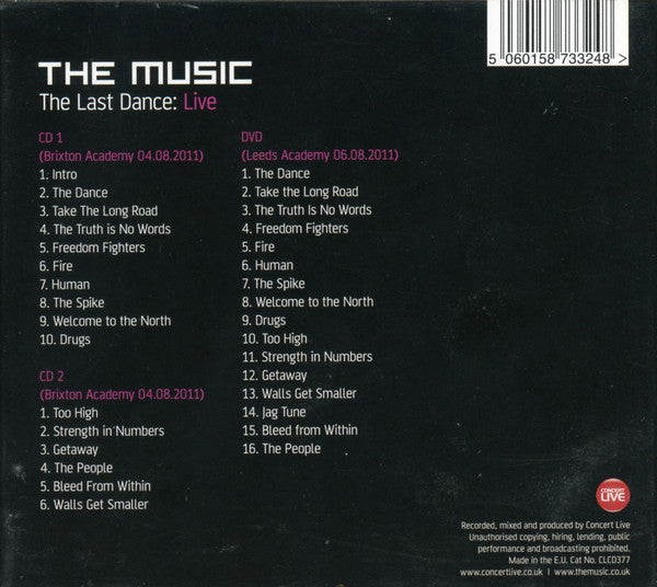 The Music : The Last Dance: Live (2xCD, Album, RSD + DVD)