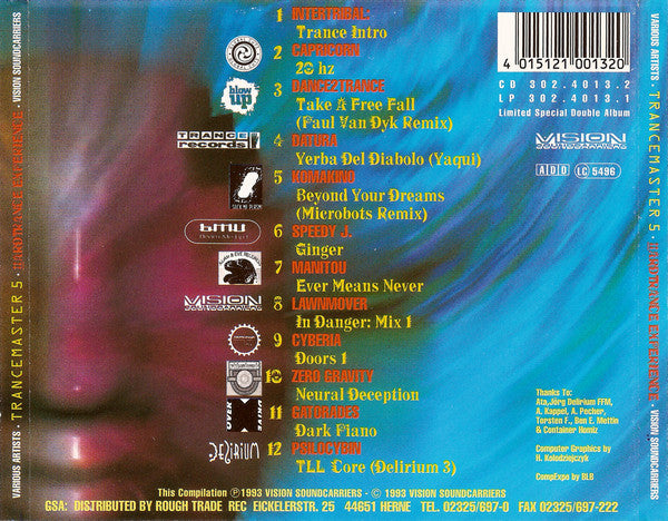 Various : Trancemaster 5 · The Hardtrance Experience (CD, Comp)