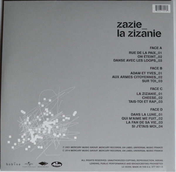 Zazie : La Zizanie (2xLP, Album, RE)