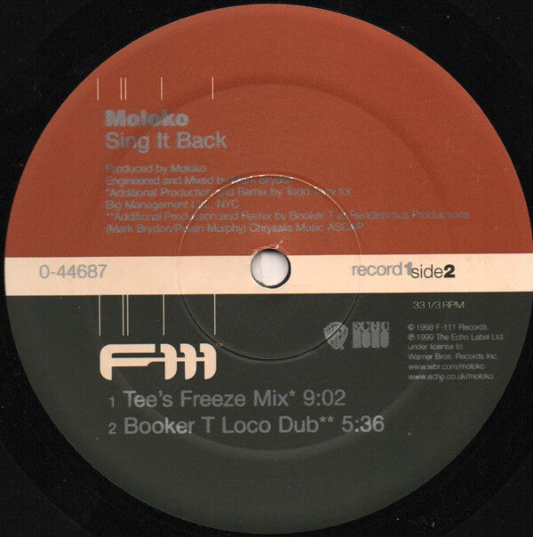 Moloko : Sing It Back (2x12&quot;)