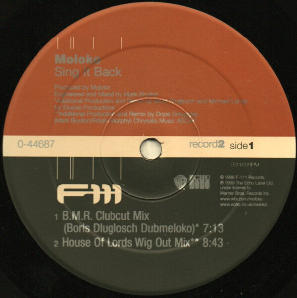 Moloko : Sing It Back (2x12&quot;)