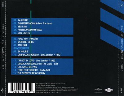 10cc : Windows In The Jungle (CD, Album, RE, RM)