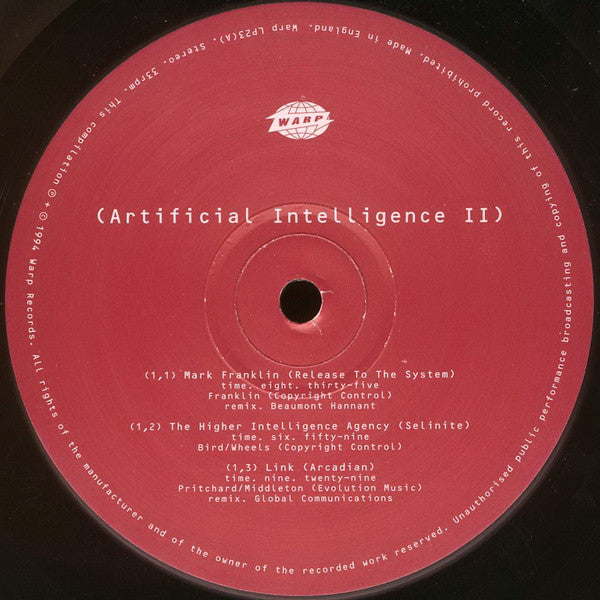 Various : Artificial Intelligence II (2xLP, Comp + 12&quot;, Comp, Ltd)