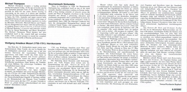 Mozart* - Michael Thompson (2), Bournemouth Sinfonietta : Complete Works For Horn And Orchestra (CD, Album)