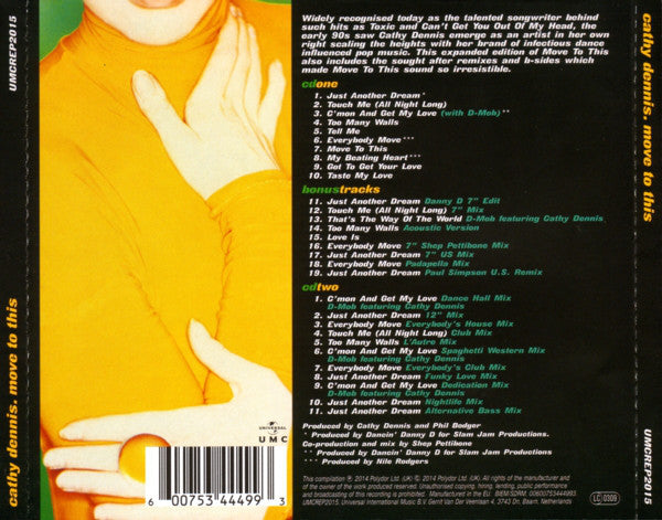 Cathy Dennis : Move To This (CD, Album, RE + CD, Comp + RM, Exp)
