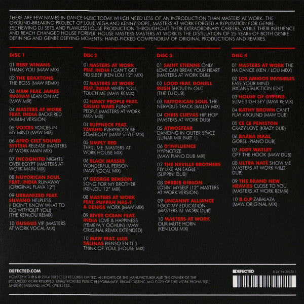 Masters At Work : House Masters (4xCD, Comp)