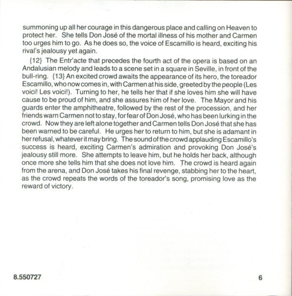 Bizet* : Alperyn* • Lamberti* • Titus* • Palade* • Czecho-Slovak Radio Symphony Orchestra (Bratislava)* • Alexander Rahbari : Carmen (Highlights) (CD)