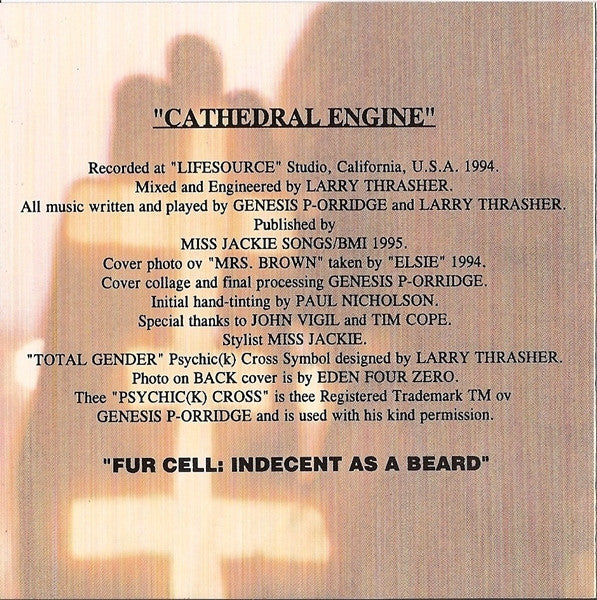 Psychic TV : Cathedral Engine (CD, Album)