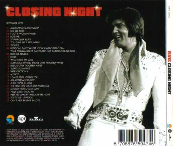 Elvis* : Closing Night (CD, Comp)
