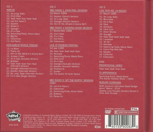 The Wedding Present : Watusi (3xCD, Comp, RM + DVD-V, Comp, PAL)