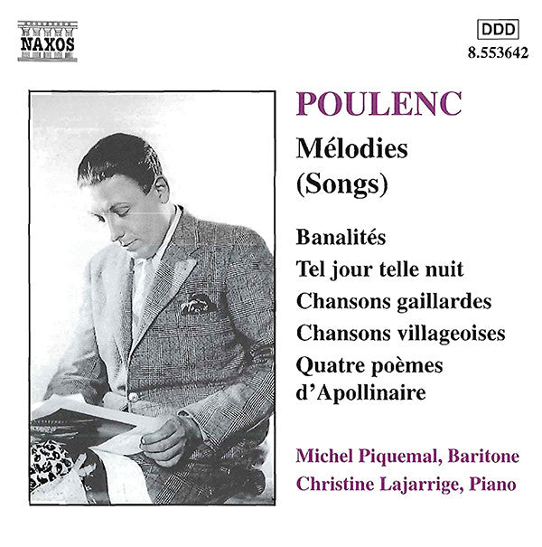 Poulenc*, Michel Piquemal, Christine Lajarrige : Mélodies (Songs) (CD)