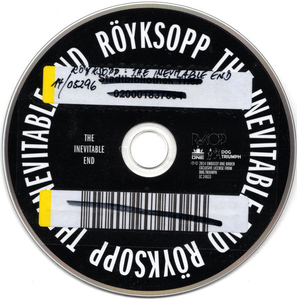 Röyksopp : The Inevitable End (CD, Album, Cin + CD, EP)
