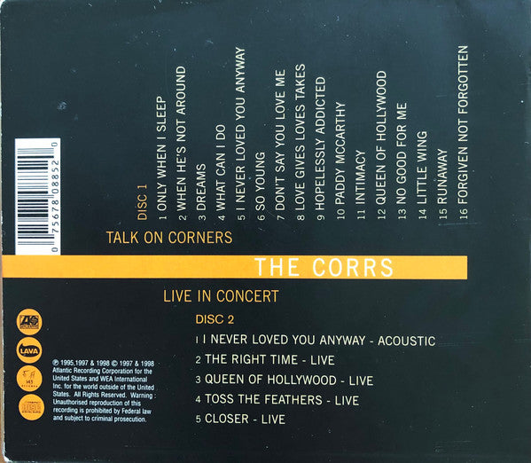 The Corrs : Talk On Corners (2xCD, Album, Ltd, Tou)