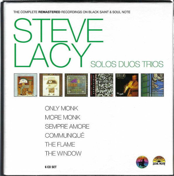 Steve Lacy : The Complete Remastered Recordings On Black Saint &amp; Soul Note. Solos Duos Trios. (6xCD, Album, RE, RM + Box, Comp)
