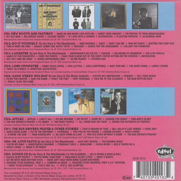 Ian Dury : The Studio Albums Collection (Box, Comp + CD, Album, RE + CD, Album, RE + CD, Al)