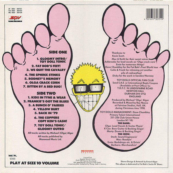 Toy Dolls : Fat Bob's Feet (LP, Album)