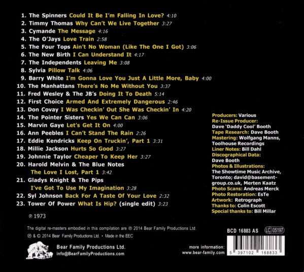 Various : Sweet Soul Music - 23 Scorching Classics From 1973 (CD, Comp, RM)