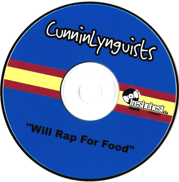 CunninLynguists : Will Rap For Food (CD, Album, RE)