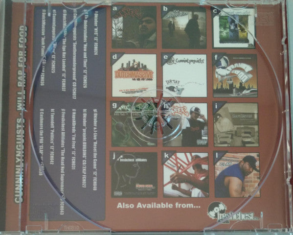 CunninLynguists : Will Rap For Food (CD, Album, RE)