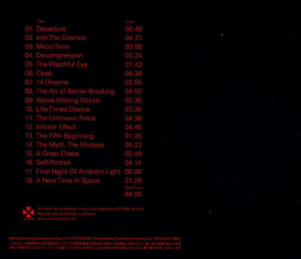 Jeff Mills : One Man Spaceship (CD, Album, P/Mixed)