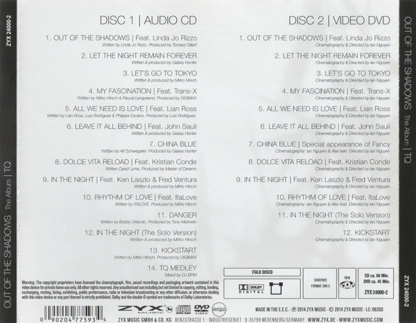 TQ (3) : Out Of The Shadows - The Album (CD, Album + DVD-V)