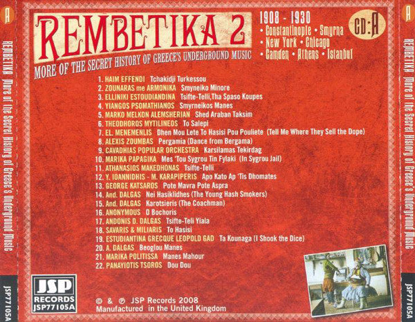 Various : Rembetika 2 (More Of The Secret History Of Greece's Underground Music) (4xCD, Comp, RM)