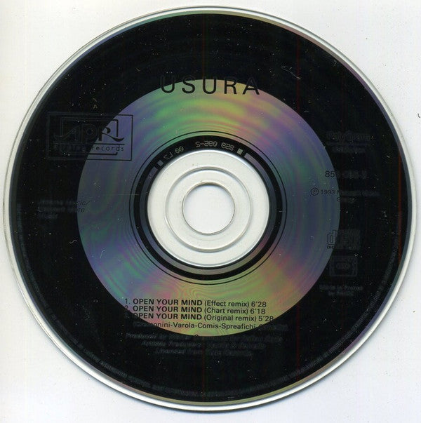 U.S.U.R.A. : Open Your Mind (The Remixes) (CD, Maxi)