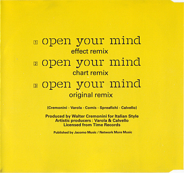 U.S.U.R.A. : Open Your Mind (The Remixes) (CD, Maxi)
