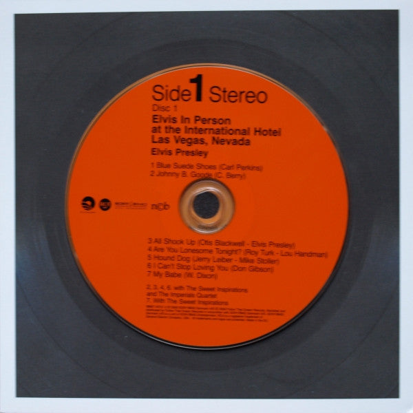 Elvis Presley : Elvis In Person At The International Hotel  (2xCD, Album, RE, RM, S/Edition, 7&quot; )