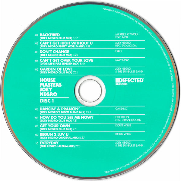 Joey Negro : House Masters (2xCD, Comp)