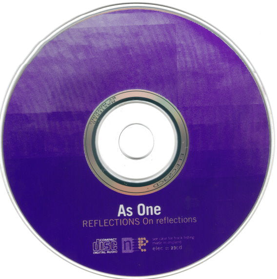 As One : Reflections On Reflections (CD, Album)