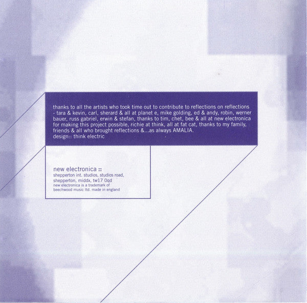 As One : Reflections On Reflections (CD, Album)